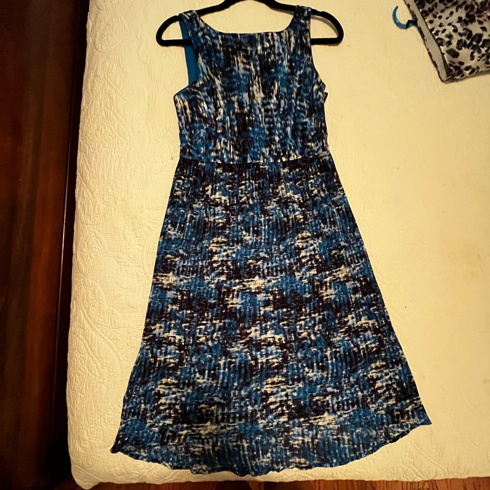 Blue and Silver MIDI dress size small
